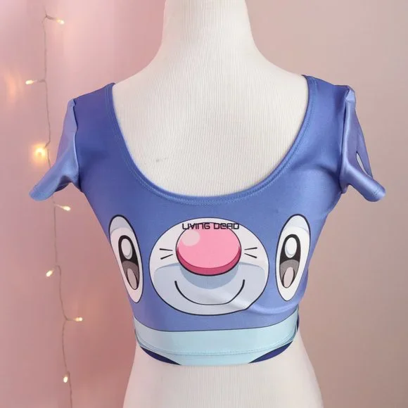 Living Dead Clothing Pokemon Popplio Crop Top - Picture 5 of 8